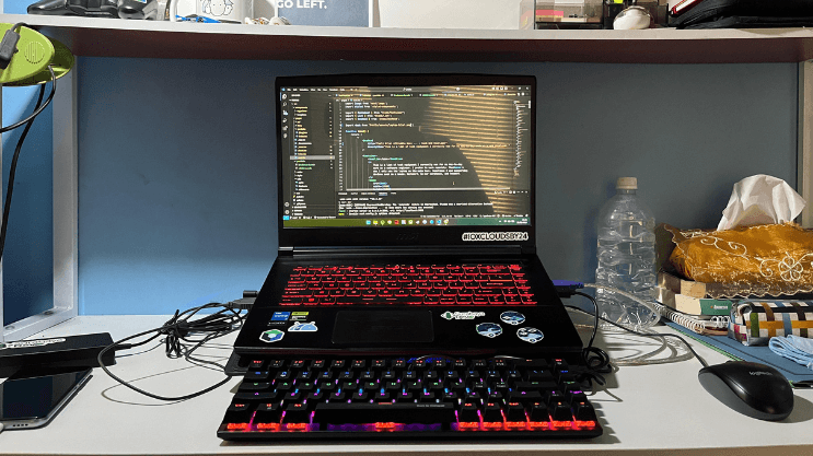 A photo of my desk